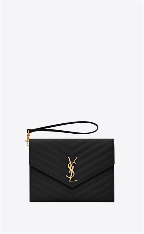 YSL monogram clutch sale